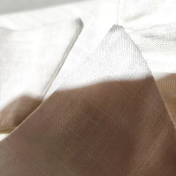 Ever New Puff Sleeve Ruffle Mini Dress Smocked Neckline Porcelain Ivory Size 6 - Picture 15 of 15